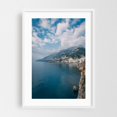 thumbnail image 1 of Amalfi Coast & Mountains 02 - Amalfi Campania Italy Photography White Framed Wall Art Print 12 x 18 inches, 1 of 3