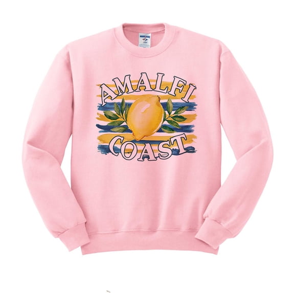 Amalfi Coast Sweatshirt Unisex 3X-Large Pink
