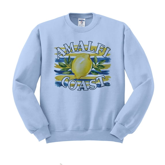 Amalfi Coast Sweatshirt Unisex Large Light Blue