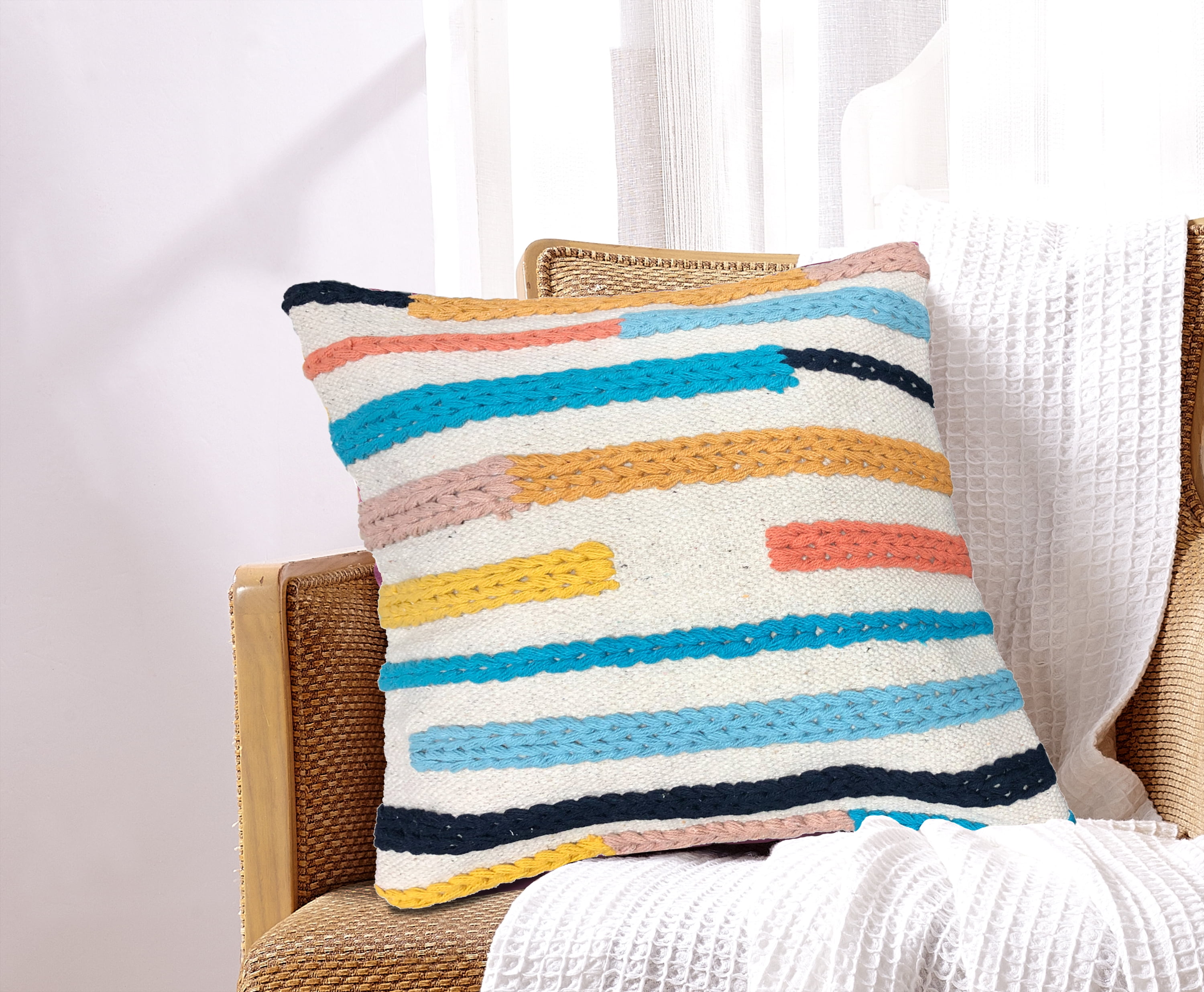 Amalfi Cotton Throw Pillow 18x18