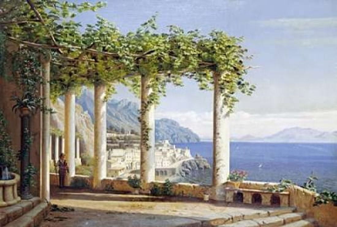 Amalfi Del Convento Dei Capuccini Canvas Art - Eiler Rasmussen Eilersen (20 x 28)