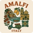 thumbnail image 1 of Amalfi Italy Keepsakes Souvenir Vinyl Sticker – Destination Travel Keepsake Collectible (4-Inches Wide), 1 of 3