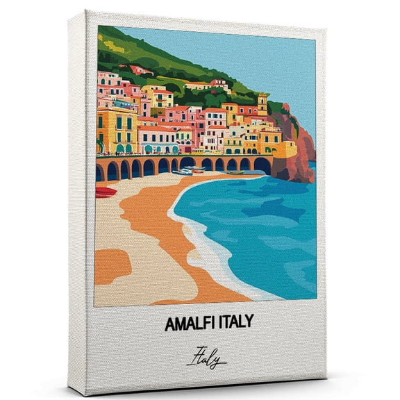 Amalfi Italy Travel Wall Canvas  Elegant and Cultural Art Print Italy Canvas Print  Ideal Gift for Travel Lovers