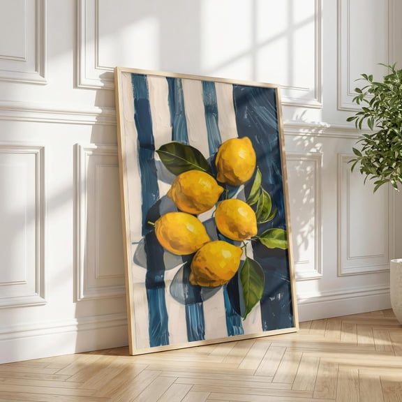 Amalfi Lemon Kitchen Art, Unframed Paper Poster 8x10in