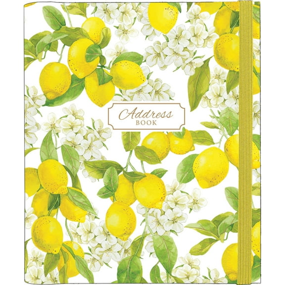 Amalfi Lemons Large Address Book, (Hardcover)