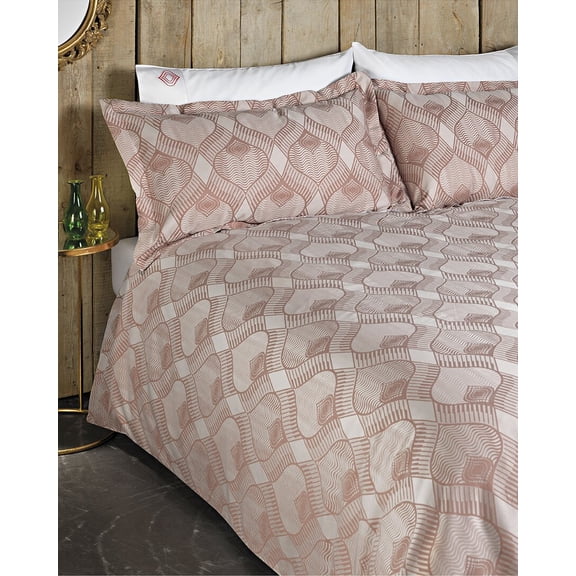 Amalia Home Collection Goa Duvet Cover, King, Orange