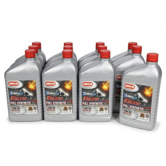 Amalie  1 qt. Elixir 5W40 Dexos2 Synthetic Motor Oil - Set of 12