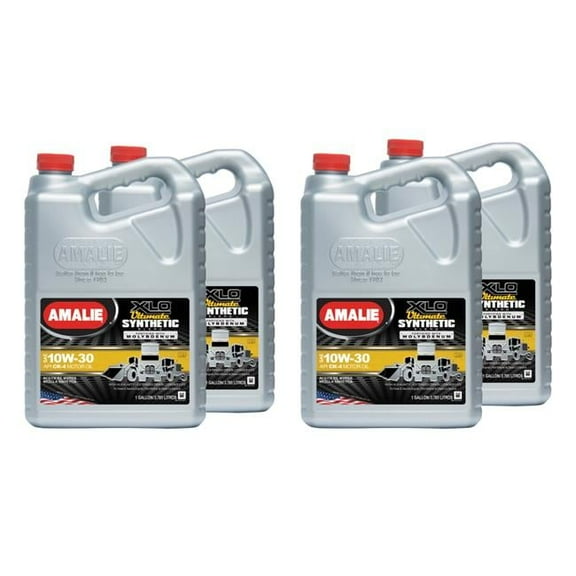 Amalie 10W30 XLO Ultimate Synthetic Blend, 4 x 1 gal