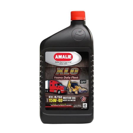 Amalie 15W40 XLO Heavy Duty Fleet Engine Oil, 12 x 1 qt.