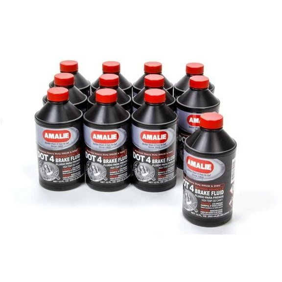 Amalie 160-65041-92 DOT 4 Brake Fluid - 8 oz Bottle - Case of 12
