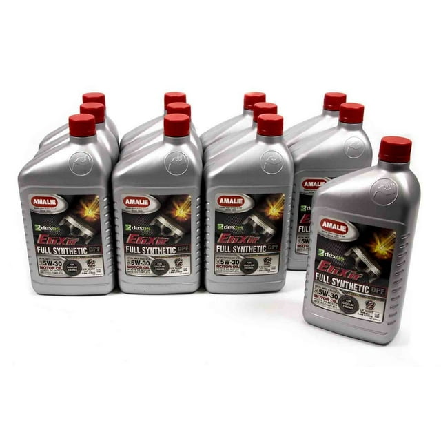 Amalie 160 75766 56 12Pk Elixir Full Synthetic Motor Oil 5W 30 Dexos1 ...