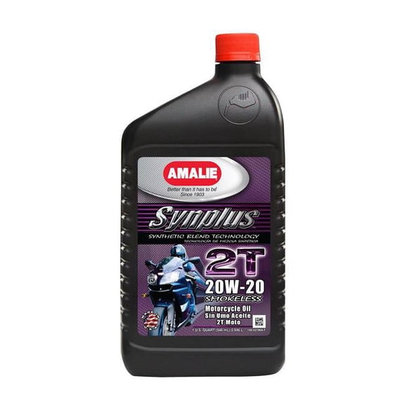 Amalie AMA62796-56 Synplus Blend 2T Motorcycle Oil, 1 qt.