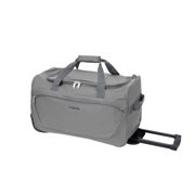 Amalodie Bag 21"Polyester Rolling Collapsible Wheeled Duffel Bag for Traveling,Gray