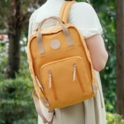 Amalodie Bag Laptop Backpack,15inchStylish Backpack,Business Work Bag,Waterproof College Work Bags for Women,Yellow