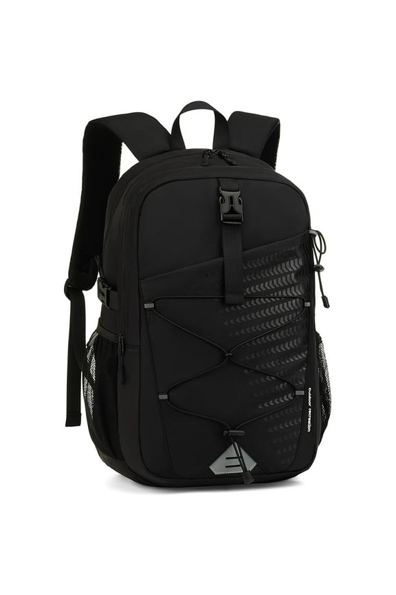 Backpack for Men and Women, Water Resistant College Bookbag, Lightweight School Travel Carry On Back Pack, black