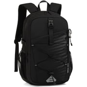 Backpack for Men and Women, Water Resistant College Bookbag, Lightweight School Travel Carry On Back Pack, black - rated 4.6 stars from 114 reviews
