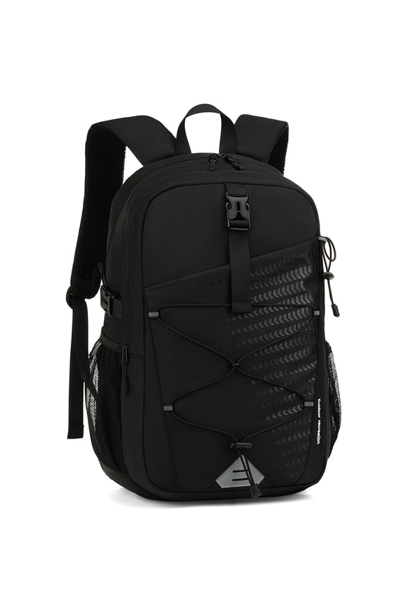 Travel Backpack for Men and Women, Water Resistant College Bookbag, Lightweight School Carry On Back Pack, black