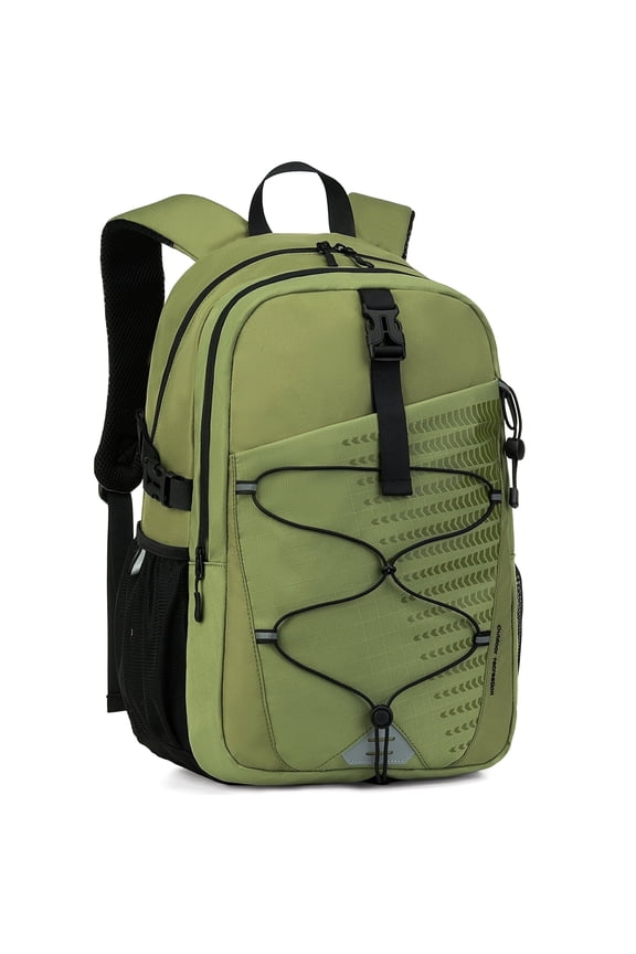Backpack for Men and Women, Water Resistant College Bookbag, Lightweight School Travel Carry On Back Pack, green