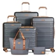 thumbnail image 1 of Hardside Luggage Sets 6 Piece, Hardshell Suitcase with TSA Lock Spinner Wheel and Travel Duffle Bag.Dark Gray, 1 of 9