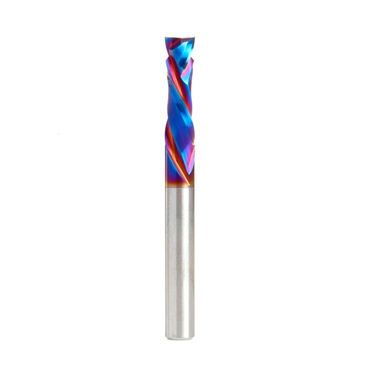 MNA Standard Spiral Router Bit - 1/4" Shank, 1/4" X 1" Up-Cut, Solid Carbide For CNC & Wood Routers