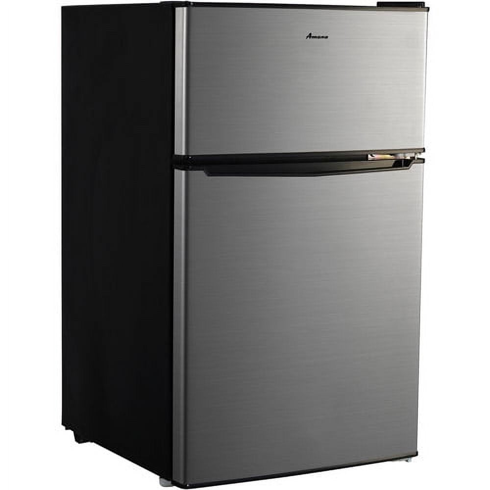 Amana 3.1 Cu. Ft. Compact TwoDoor Refrigerator, AMA31S1, Stainless Steel