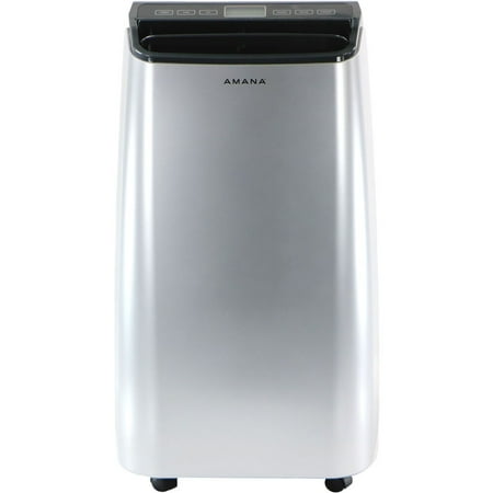Amana - 450 Sq. Ft. Portable Air Conditioner - Silver/Gray