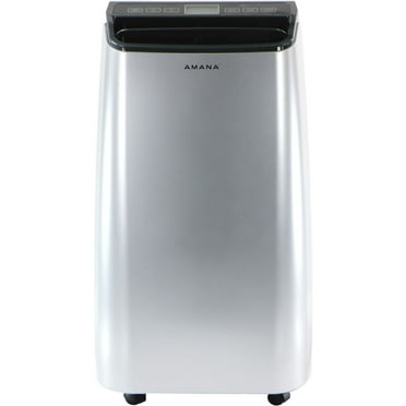 Amana 7,500 BTU (12,000 BTU ASHRAS) 115-V 450 Sq. ft. Portable Air Conditioner, Silver AMAP121AW-2