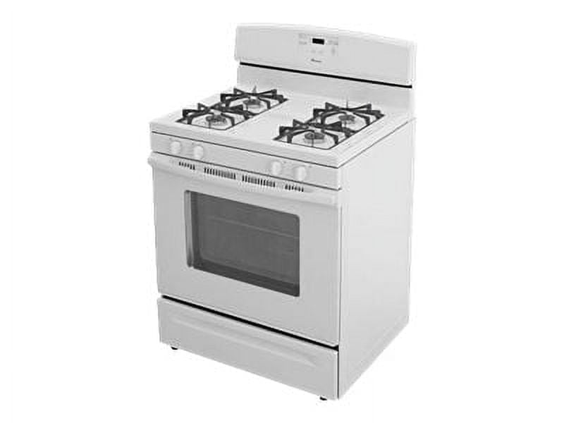 Amana AGR5630BDW - Range - freestanding - niche - width: 30 in - depth: 24 in - height: 36 in - with self-cleaning - white