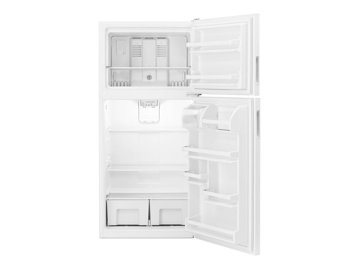 Amana® ART318FFDW 30" TopFreezer Refrigerator in White with Glass