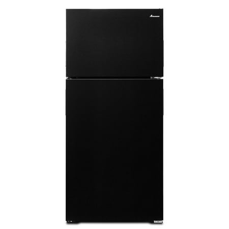 Amana - 14.4 Cu. Ft. Top-Freezer Refrigerator with Dairy Bin - Black