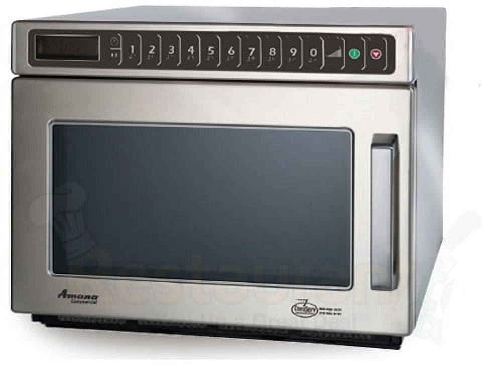 Amana Commercial Digital Microwave .6 Cft Countertop 2100 Watt Heavy Volume Model Hdc212