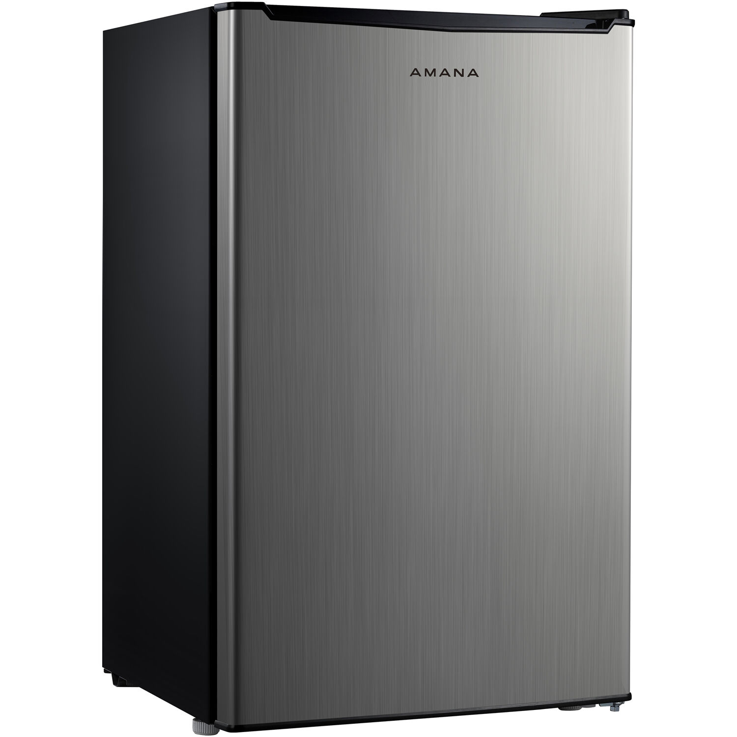 Amana Energy Star 3.5-Cu. Ft. Single-Door Mini Refrigerator with Chiller Compartment, Black with Stainless-Look Door - image 1 of 4