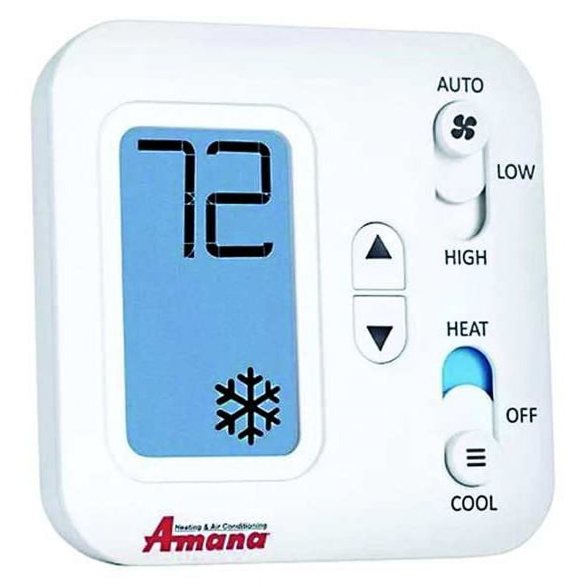 Amana White Plastic Non-Programmable Mechanical Thermostat