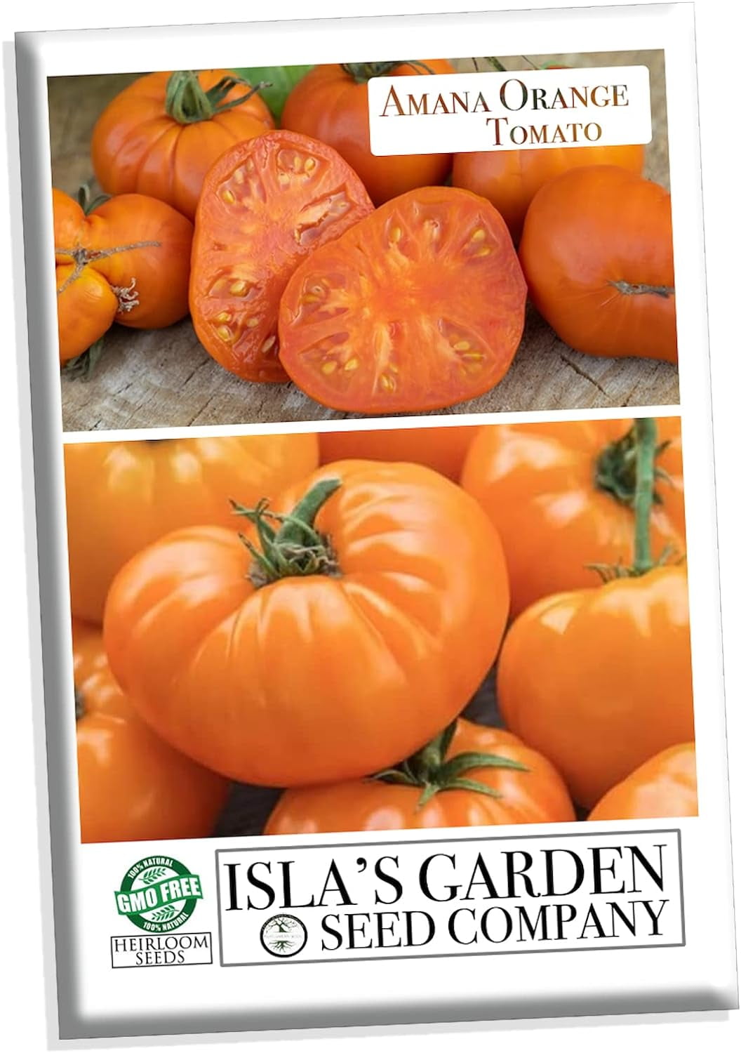 Amana Orange Heirloom Tomato Seeds, 50 Heirloom Seeds Per Packet, Non GMO Seeds
