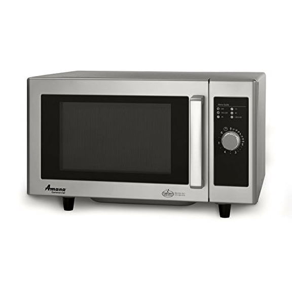 Amana RMS10DS Light-Duty Commercial Microwave Oven with Dial Timer, Stainless Steel, 120-Volts, 1000-Watts