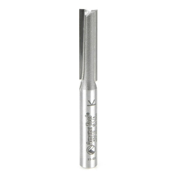 Amana Tool - 45210 Carbide Tipped Straight Plunge High Production 1/4 Dia x 1" 4 S C57