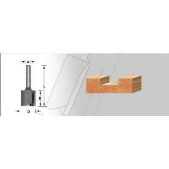 Amana Tool 45453 Carbide Tipped Straight Plunge High Production 1-3/4 D x 1-1/4 CH x 1/2 Inch SHK Router Bit