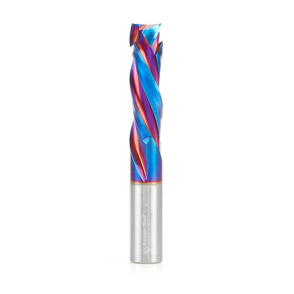 Amana Tool 46014-K CNC SC Spektra Extreme Tool Life Coated Compression Spiral 1/2 D x 1-5/8 CH x 1/2 SHK x 3-1/2 Inch Long 3 Flute Router Bit