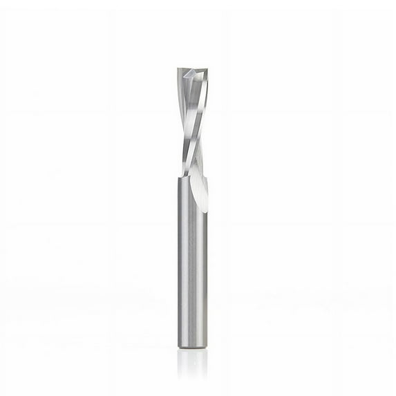 Amana Tool 46259S CNC Solid Carbide Spiral Plunge for Solid Wood 3/8 D x 1-1/4 CH x 3/8 SHK x 3-1/4 Inch Long Up-Cut Router Bit