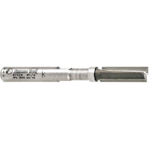 Amana Tool - 47224 Miniature Flush Trim Plunge Template 1/4 Dia x 3/4 x 1/4" Shank Car