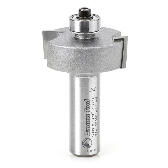 Amana Tool 49350 Multi-Rabbet Five Different Rabbet Depths 1-3/8 D x 1/2 CH x 1/2 Inch SHK Router Bit