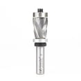 thumbnail image 1 of Amana Tool 57178 Solid Carbide (Brazed to Steel Shank) Spiral Flush Trim Compression 7/8 D x 1-1/8 CH x 1/2 Inch SHK w/ Upper and Lower Ball Bearing Router Bit, 1 of 3