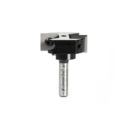 Amana Tool RC-2245 Mini Insert Spoilboard Surfacing Rabbeting Flycutter Slab Leveler & Surface Planer 1-1/4 D x 12mm (15/32) CH x 1/4 Inch SHK Router Bit