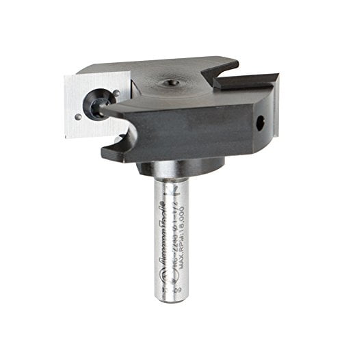 Amana Tool RC-2248 Mini Spoilboard Surfacing & Rabbeting Flycutter 1-1/2 D x 12mm (15/32) CH x 1/4 Inch SHK Insert Router Bit