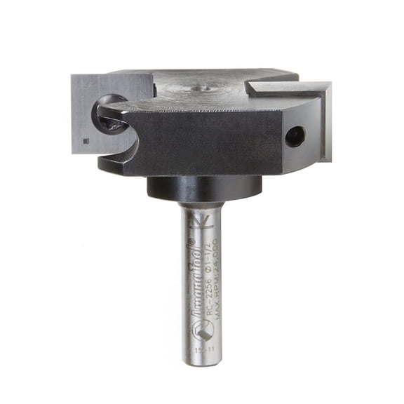 Amana Tool RC-2256 Mini Insert Spoilboard Surfacing Rabbeting Flycutter Slab Leveler & Surface Planer 1-1/2 D x 12mm (15/32) CH x 6mm SHK Router Bit