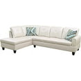 thumbnail image 1 of Amanda 97" Wide 2 Pieces Faux Leather Left Facing Sofa Set, 1 of 2