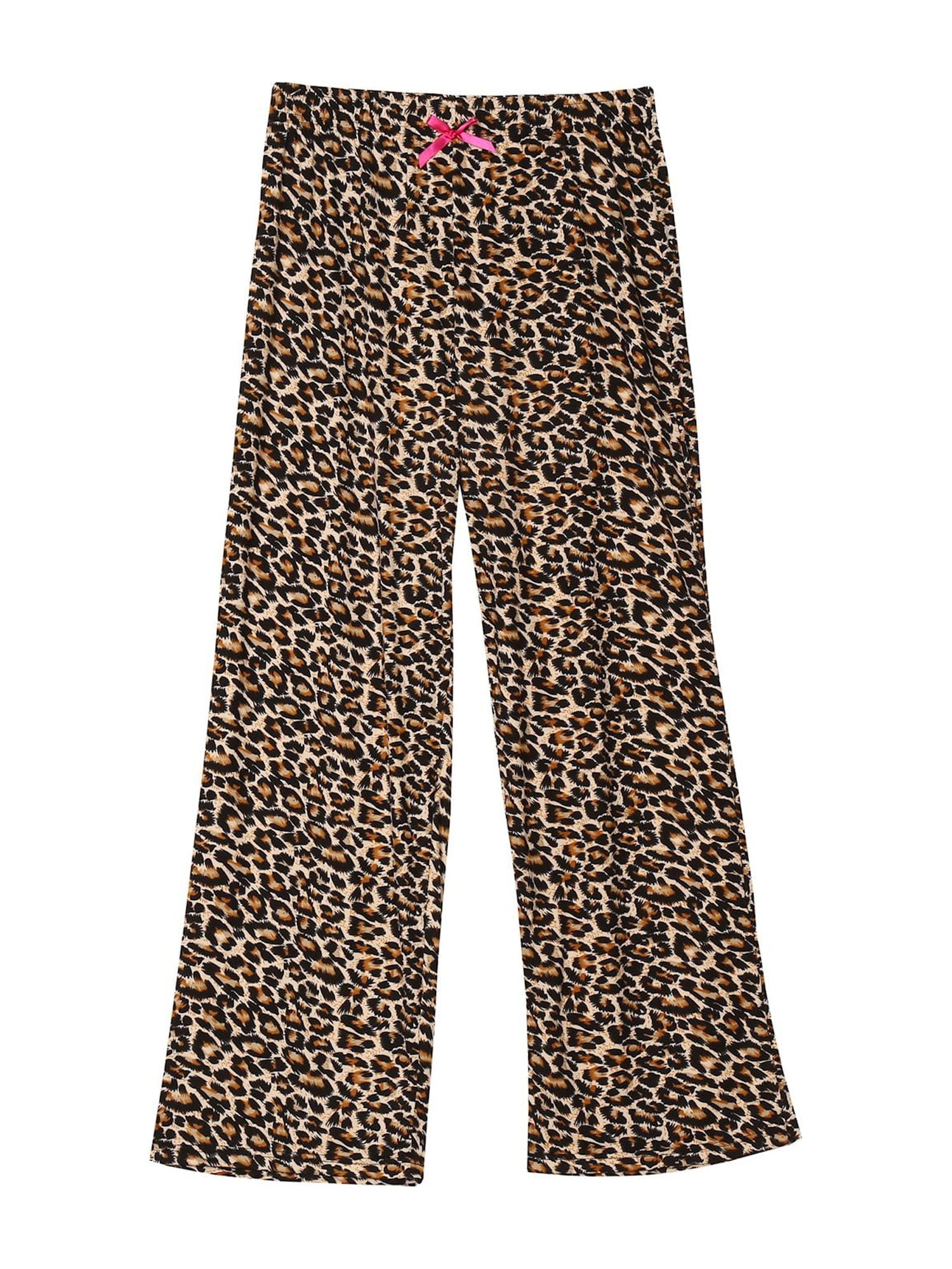 Amanda Blu Womens Leopard Lounge Pants Animal Print Pajama