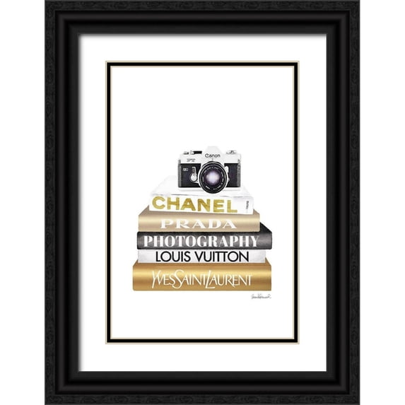 Amanda Greenwood 11x14 Black Ornate Wood Framed with Double Matting Museum Art Print Titled - Camera Bookstack