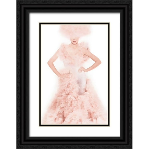 Amanda Greenwood 11x14 Black Ornate Wood Framed with Double Matting Museum Art Print Titled - Cotton Candy II