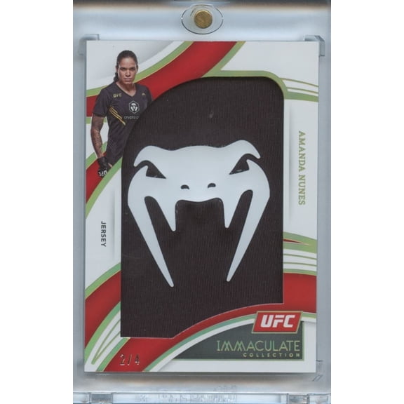 Amanda Nunes 2022 Immaculate LOGO Patch Relic UFC MMA 2/4